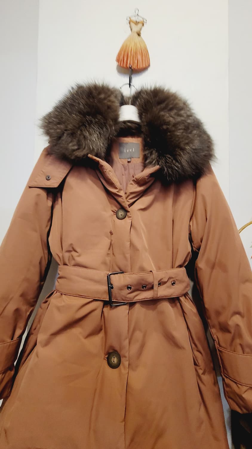 아이젤 트렌치 구스롱패딩 상품이미지3