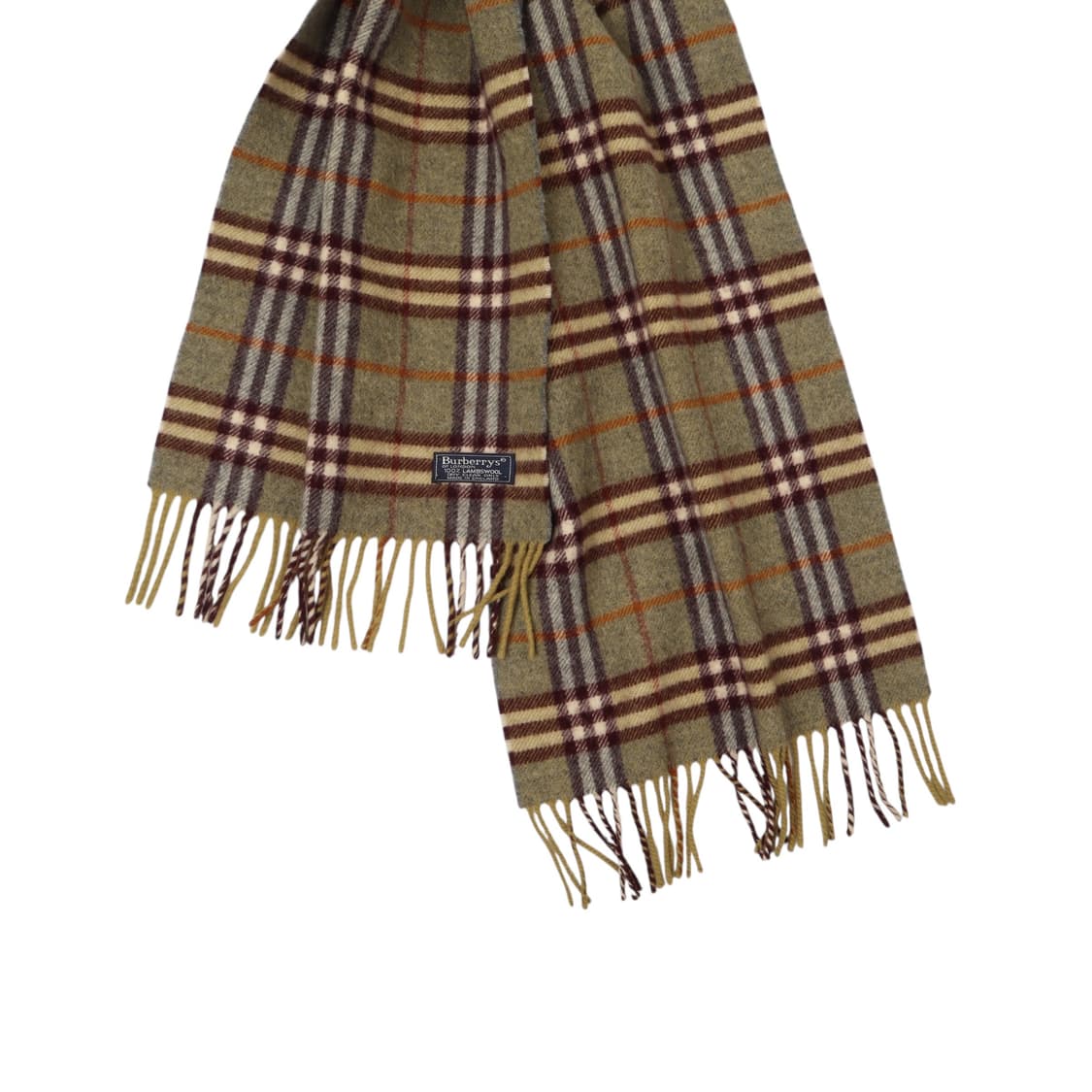 버버리 말차 램스울 노바체크 머플러 상품이미지3