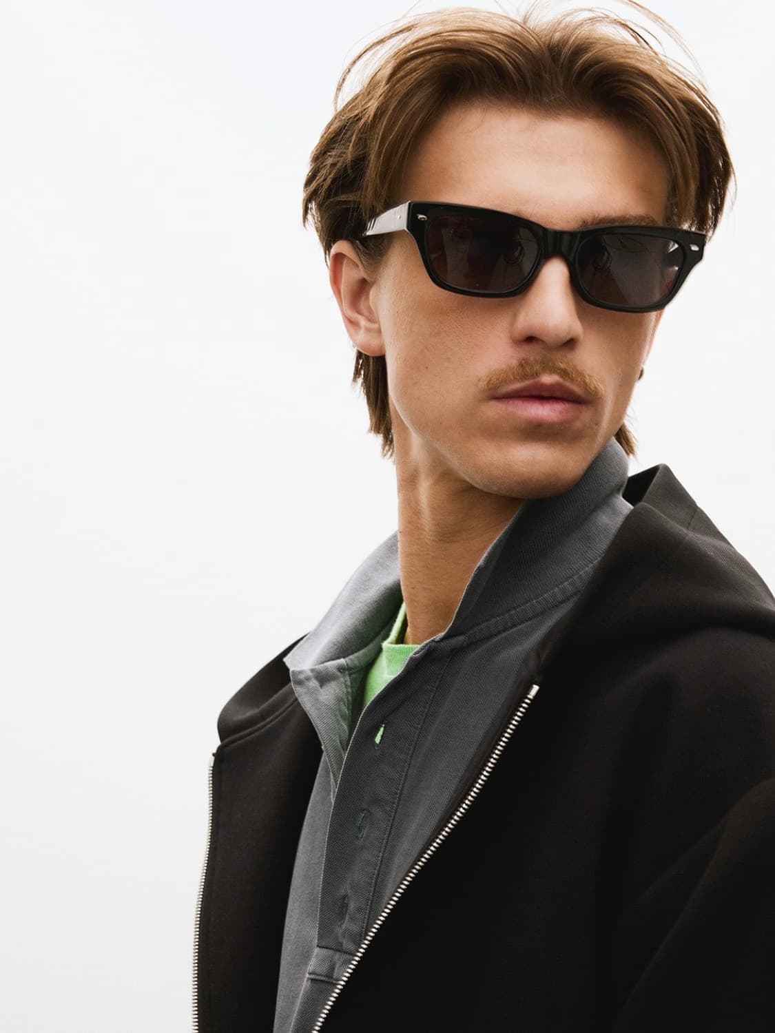 [L] 렉토 로고 디테일 크롭 후드집업 블랙 상품이미지7