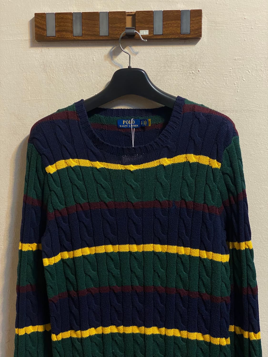 폴로 랄프로렌 스트라이프 케이블 니트 스웨터 상품이미지2