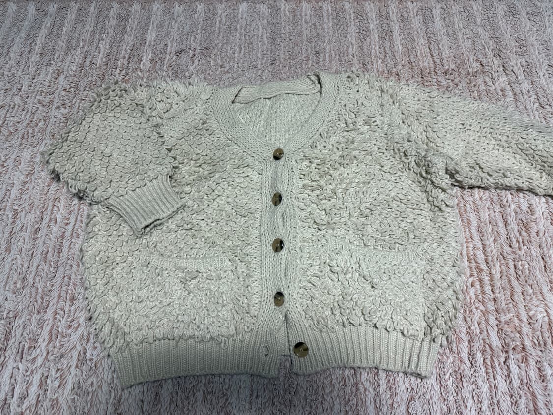 뽀글이 퍼 가디건 상품이미지2