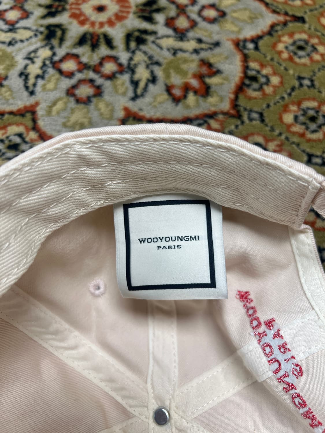 [FREE] WOOYOUNGMI 우영미 아이보리 로고 볼캡 상품이미지5