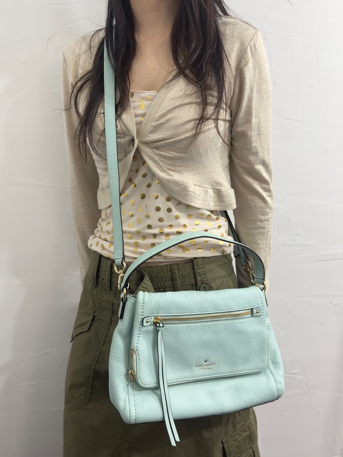 kate spade mint leather bag 상품이미지4