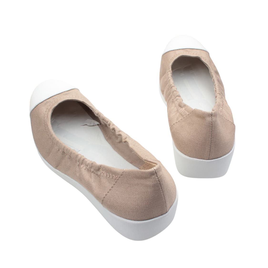 핏플랍 베이지 투톤 밴딩 플랫 슈즈 225 상품이미지4