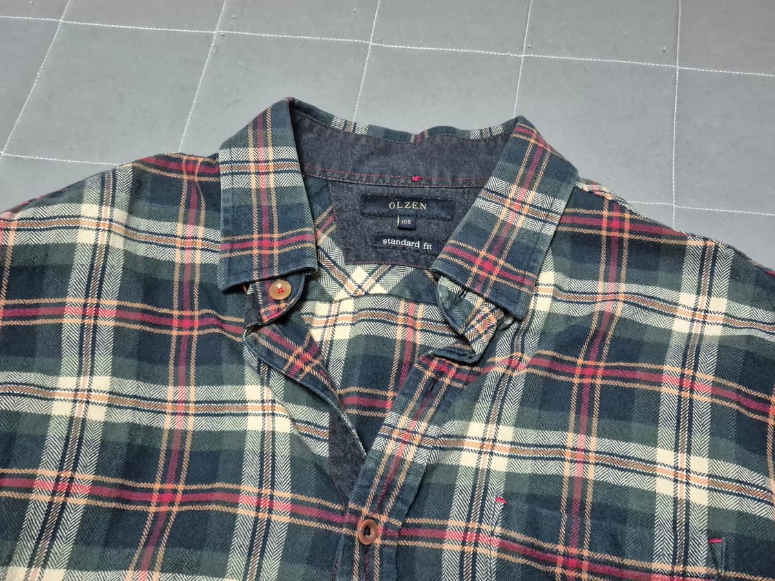 올젠 체크셔츠 상품이미지4