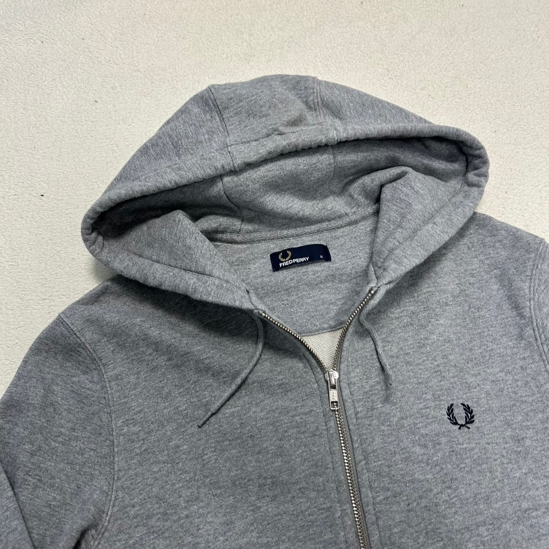 Fred Perry Grey Zip-up Hoodie  상품이미지5