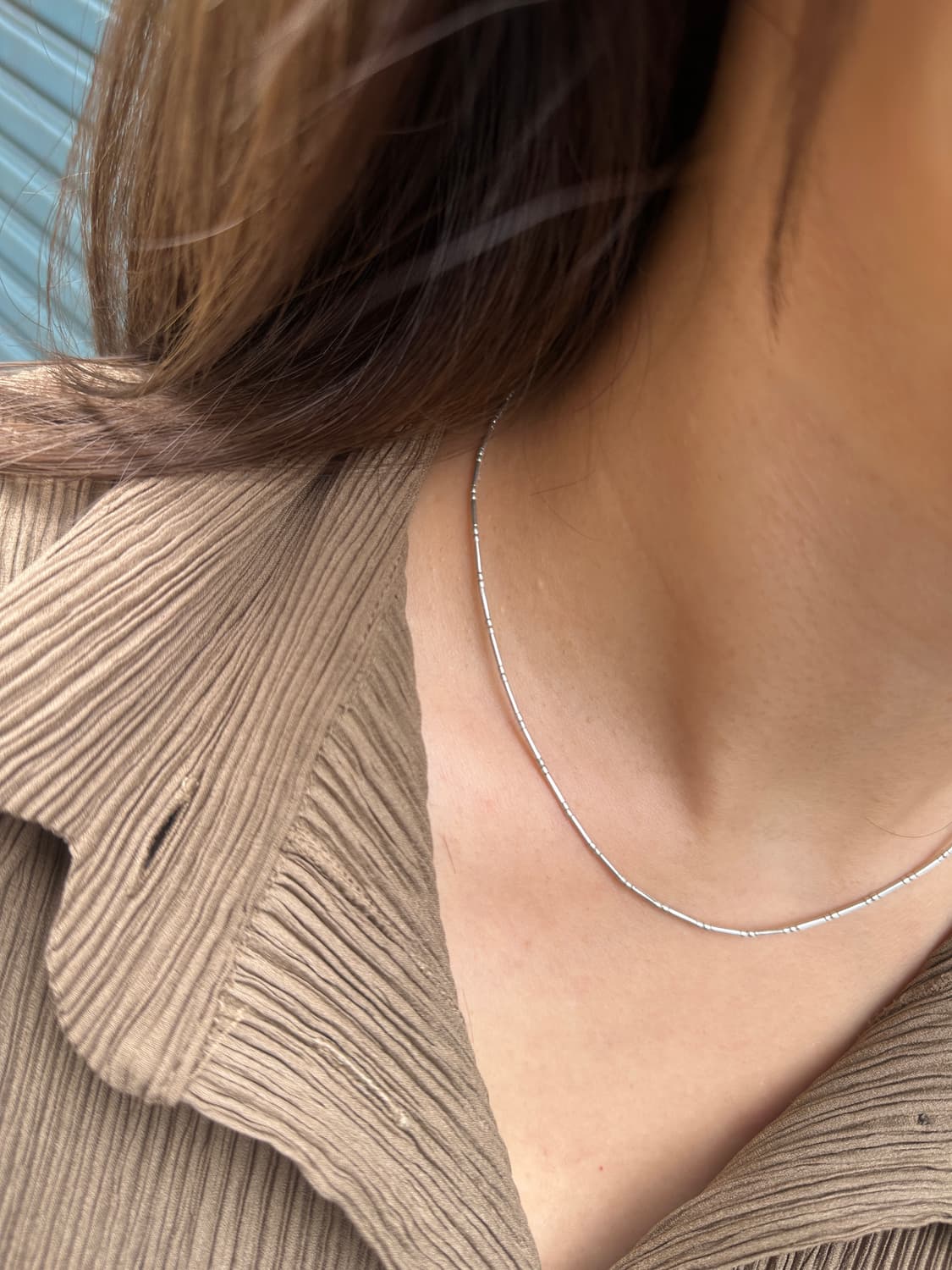 Musta Linear Whisper KarensilveNecklace  상품이미지1