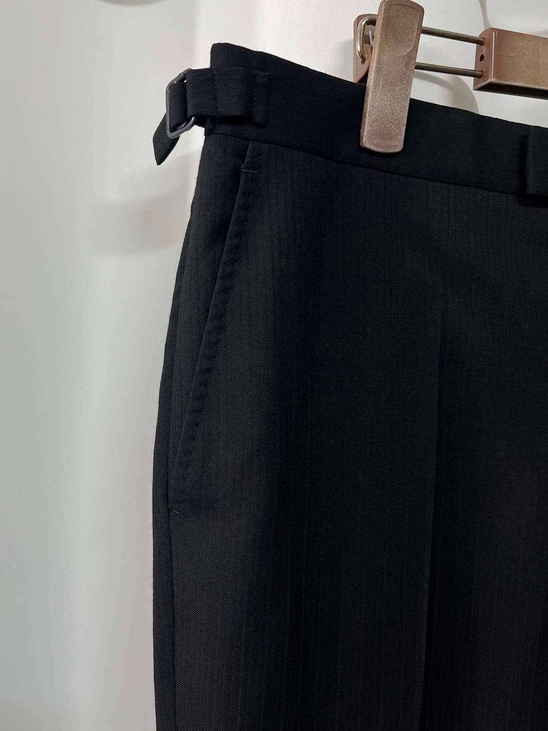 폴로 랄프로렌 이태리 메이드 블랙라벨 어드저스트 트라우저 울 팬츠 상품이미지7