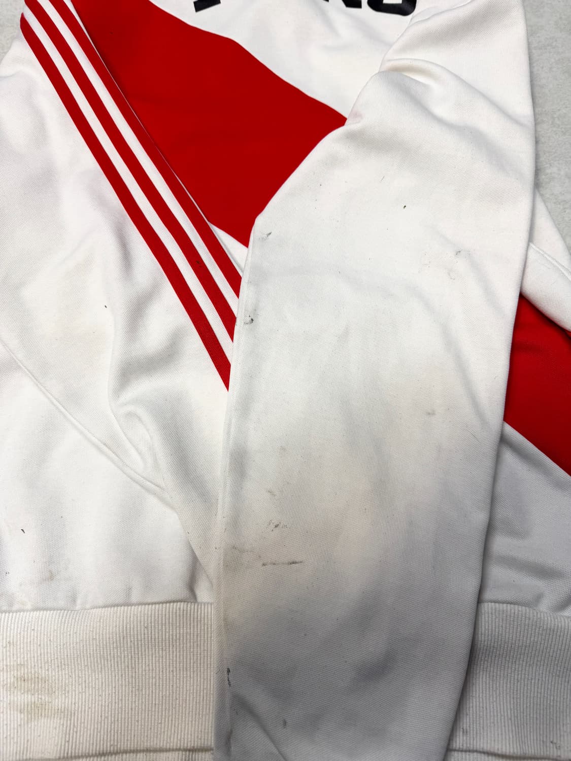 00s 희귀 아디다스 페루 화이트 레드 트랙탑  상품이미지5