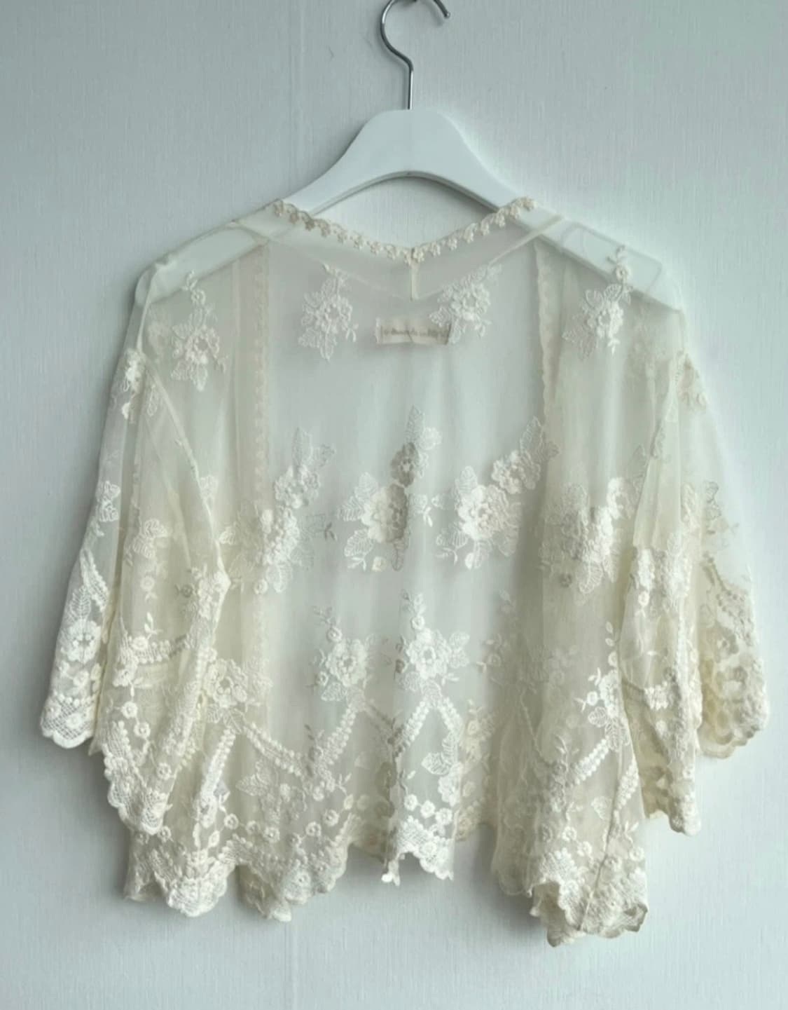 아이보리 레이스 가디건 상품이미지4