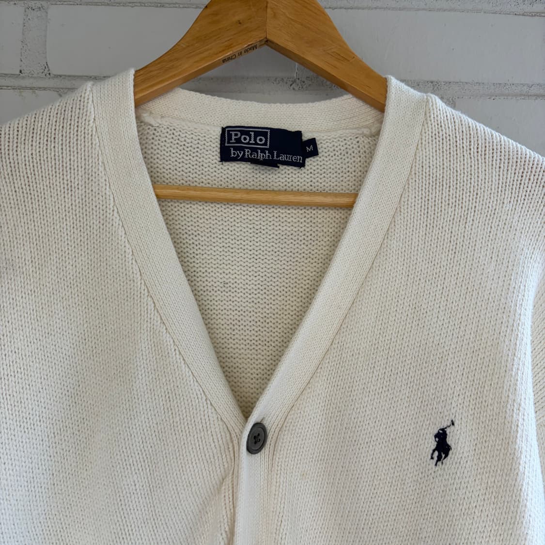 폴로 랄프로렌 아이보리 코튼 가디건 상품이미지2