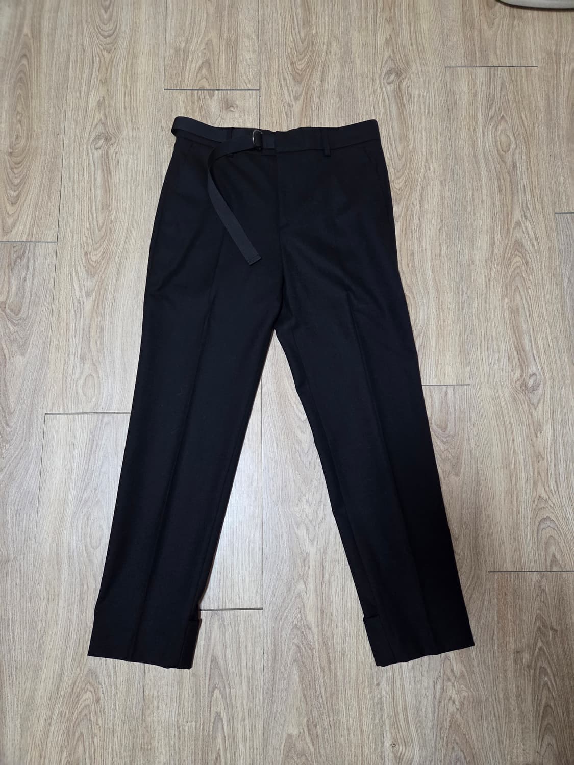 솔리드옴므 검정 슬랙스 상품이미지1