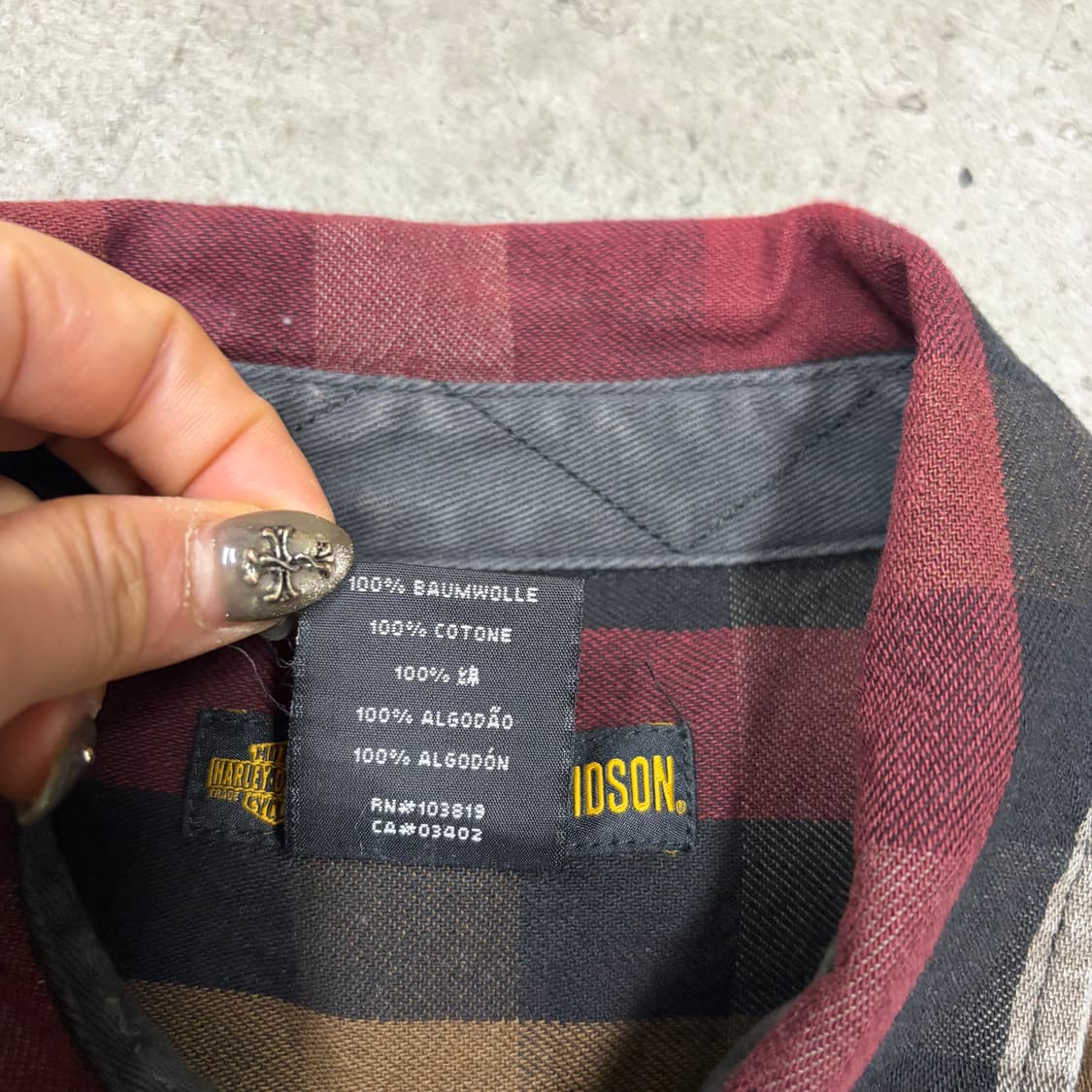 할리데이비슨 자수 셔츠[2481] 상품이미지7