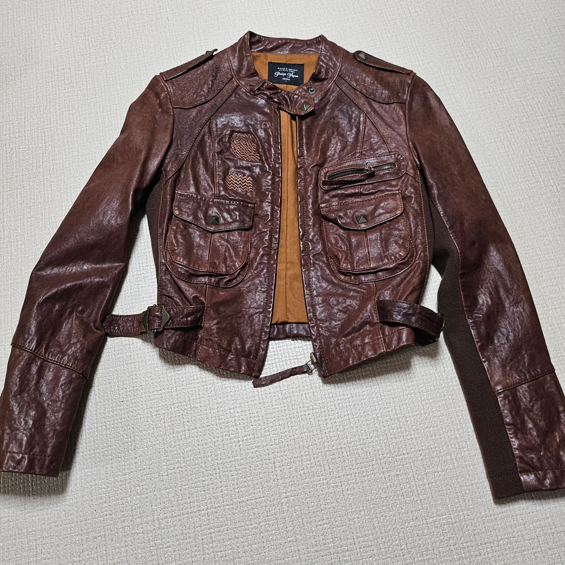 44 사이즈 가죽 자켓 상품이미지1