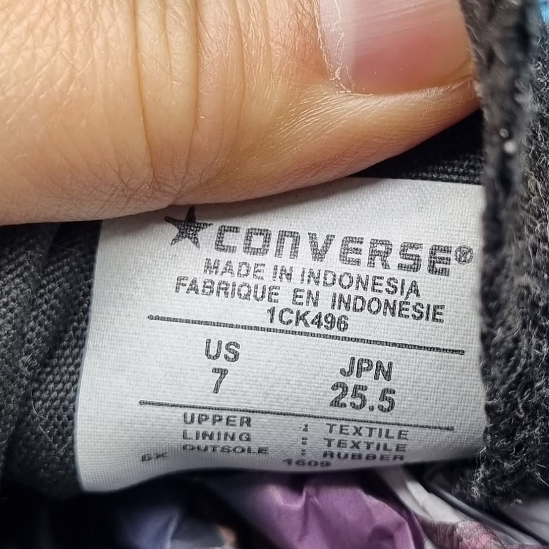 컨버스 올스타 올블랙 하이탑 255. 상품이미지6