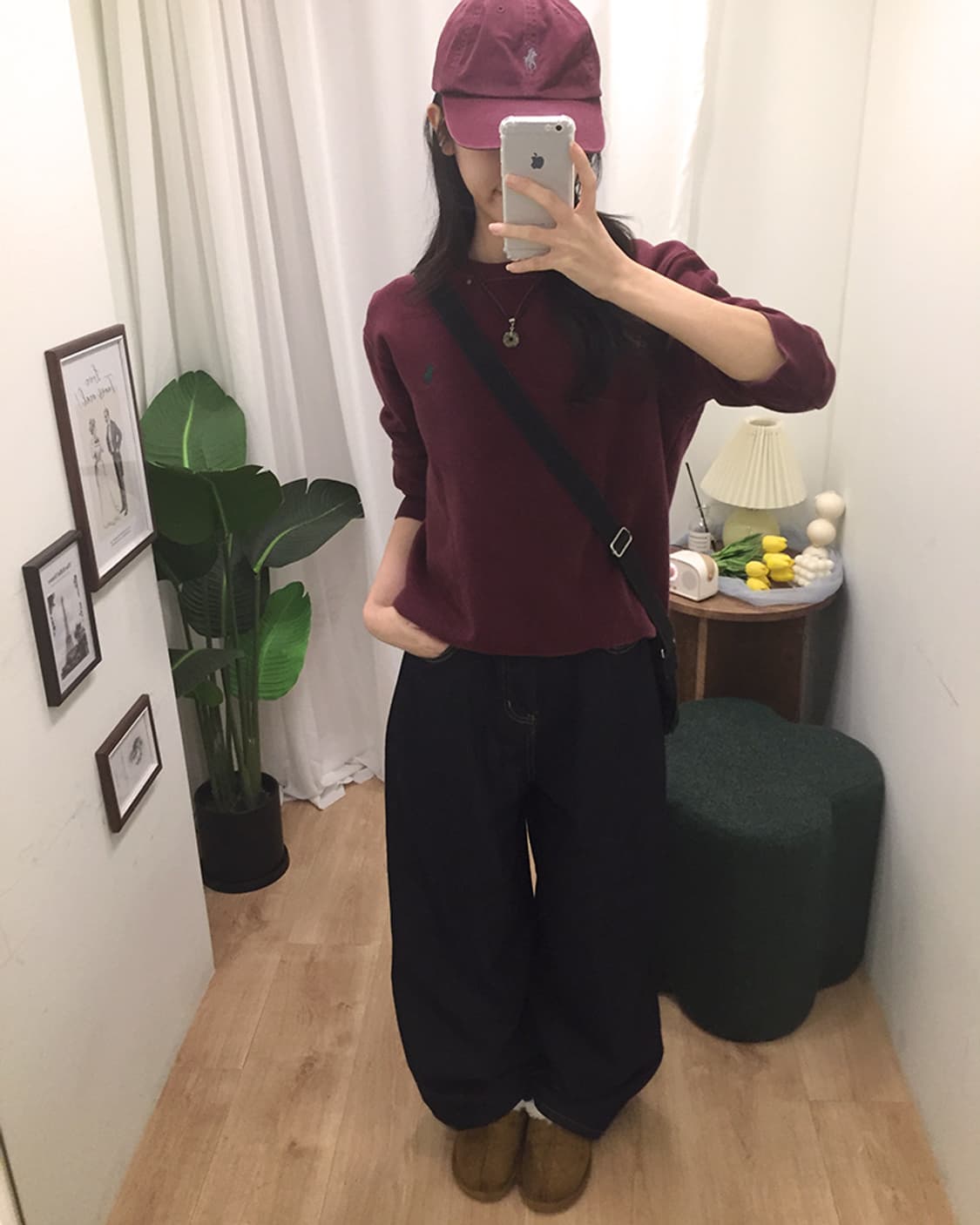 여성 폴로 9부 스웻 맨투맨 100 상품이미지2