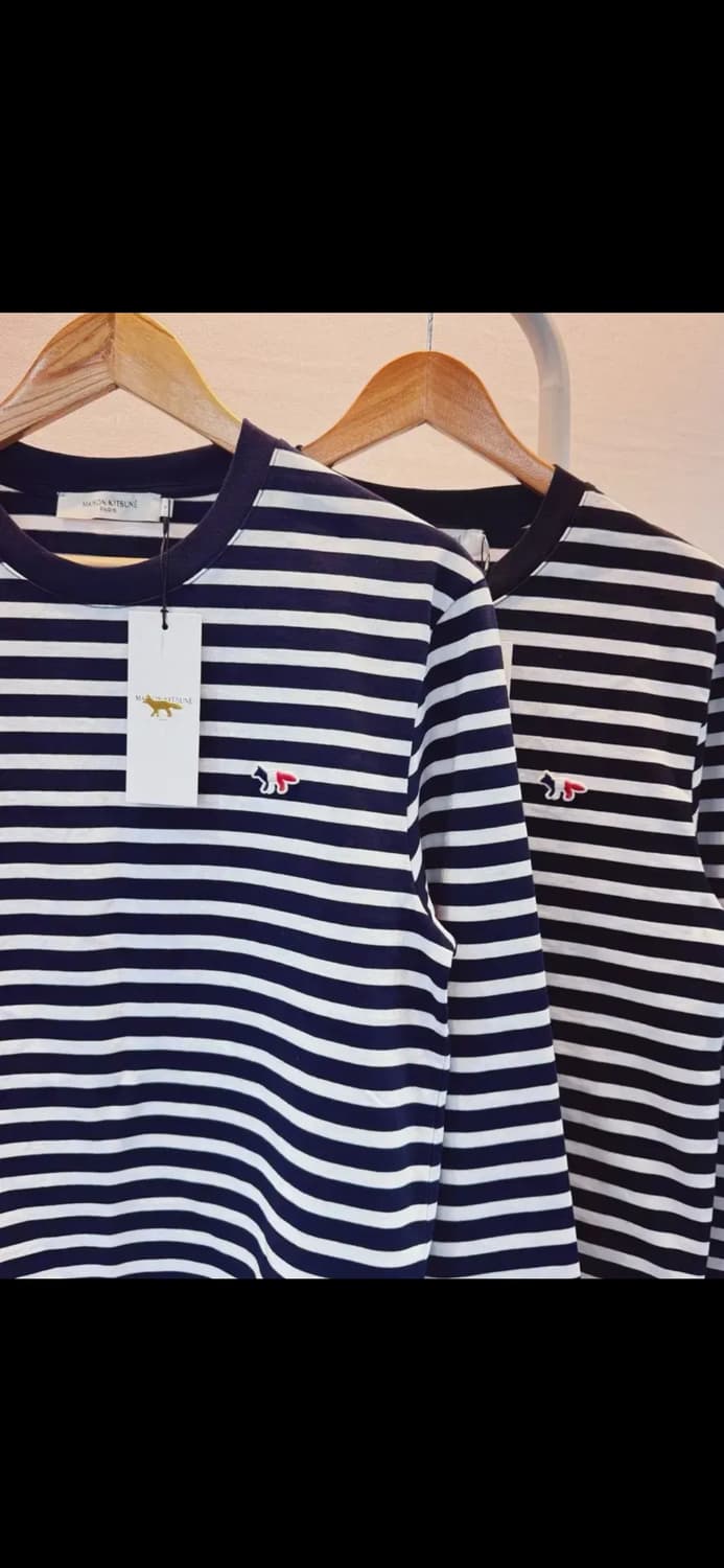  🔥[새상품/정품]🔥 메종키츠네 스트라이프 롱슬리브  상품이미지1