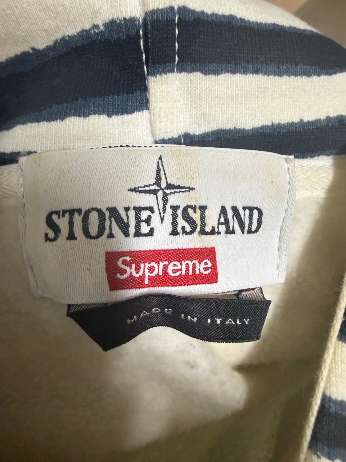 슈프림 스톤아일랜드 워프 스트라이프 후드 상품이미지5
