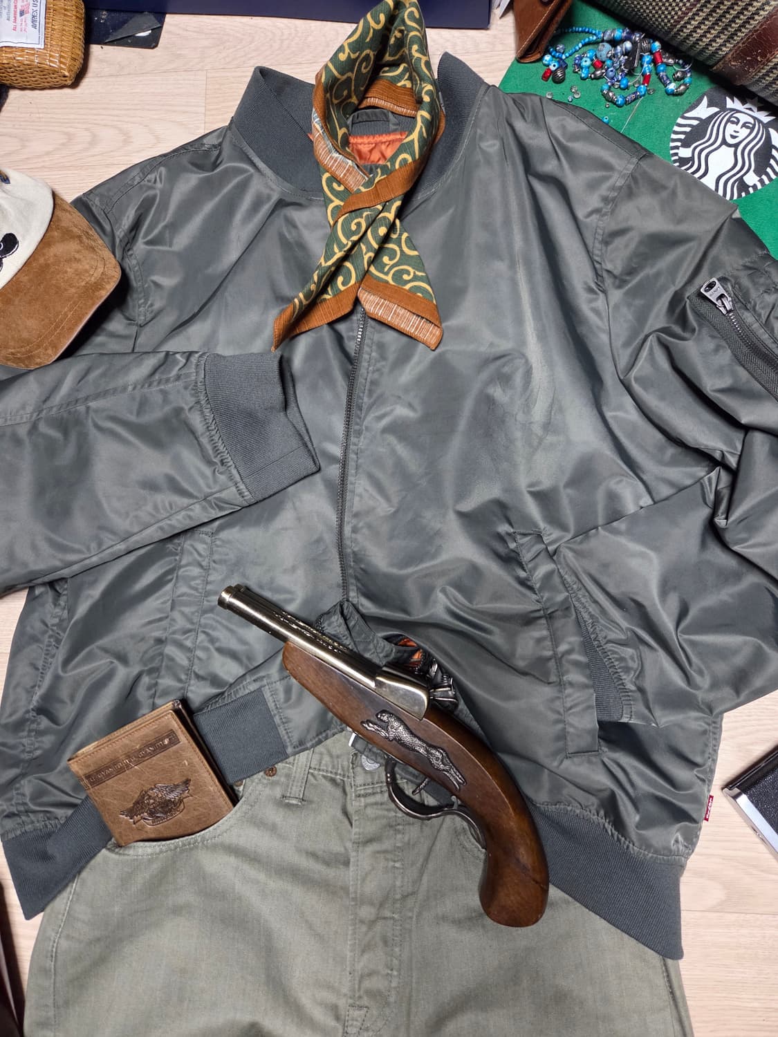 LEVIS MA1 마원 항공점퍼 자켓 봄버 블루종 상품이미지4