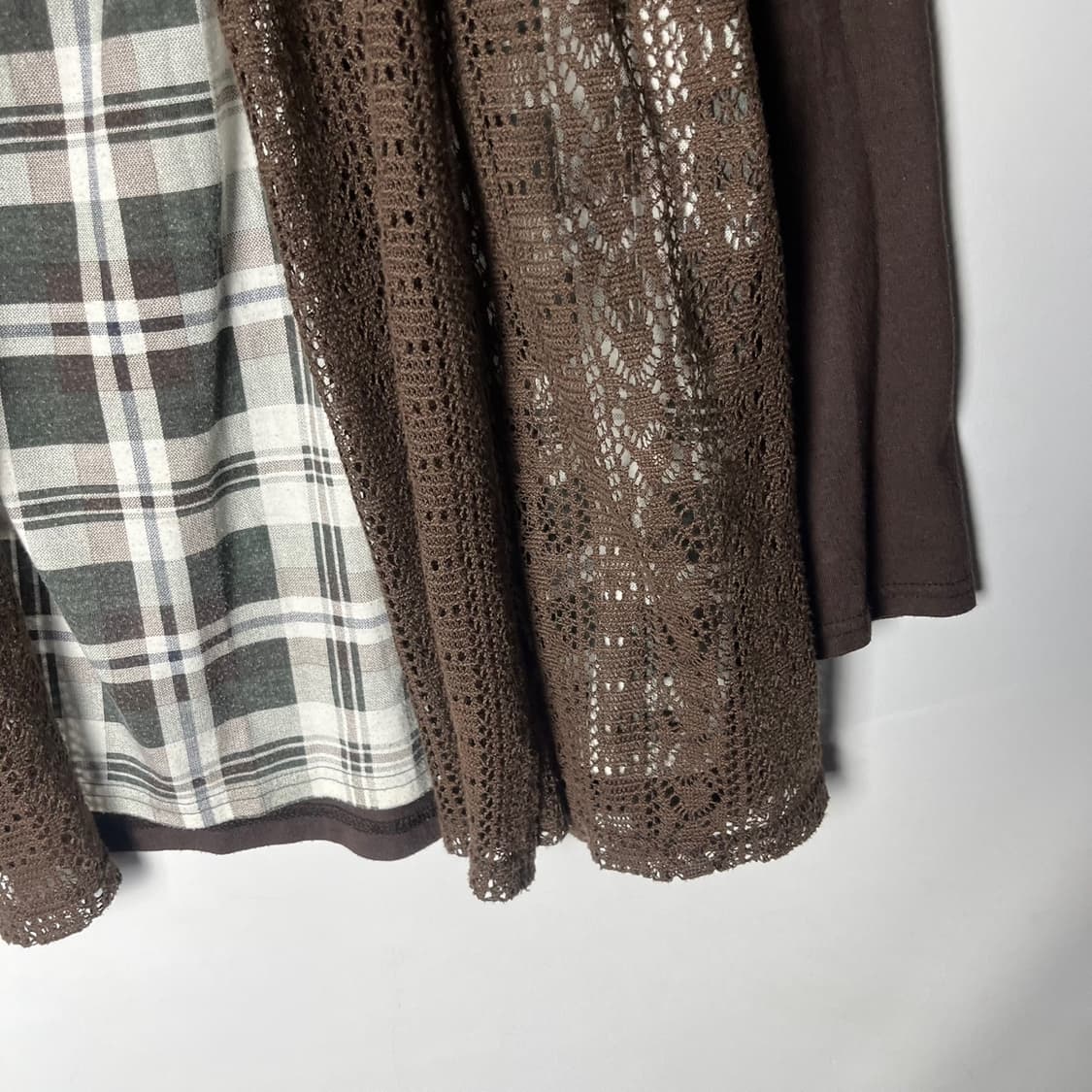 [JPN] 빈티지 모리걸 바선생 레이어드 가디건 상품이미지3