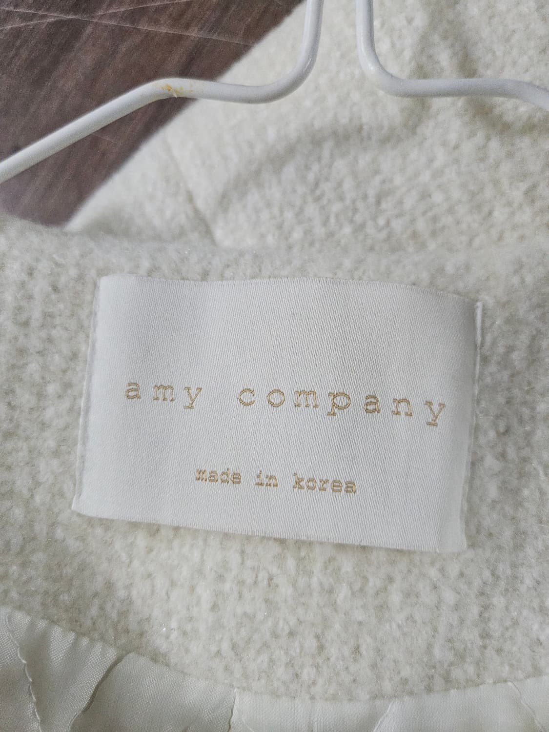 아이보리 트위드 진주버튼 자켓 S 상품이미지3