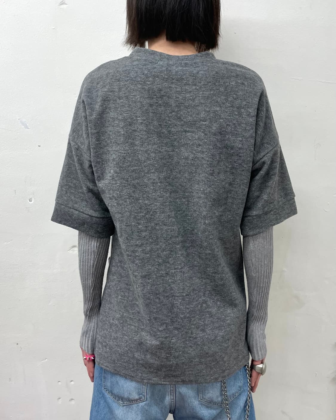 Big Pocket Knitwear Layered Long Sleeve 상품이미지2