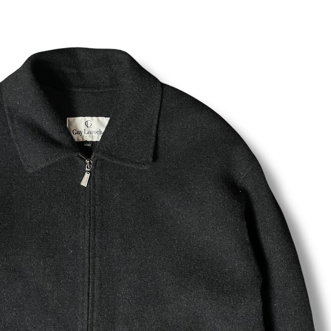 기라로쉬 블랙 울 캐시미어 핸드메이드 블루종 자켓 100 상품이미지3