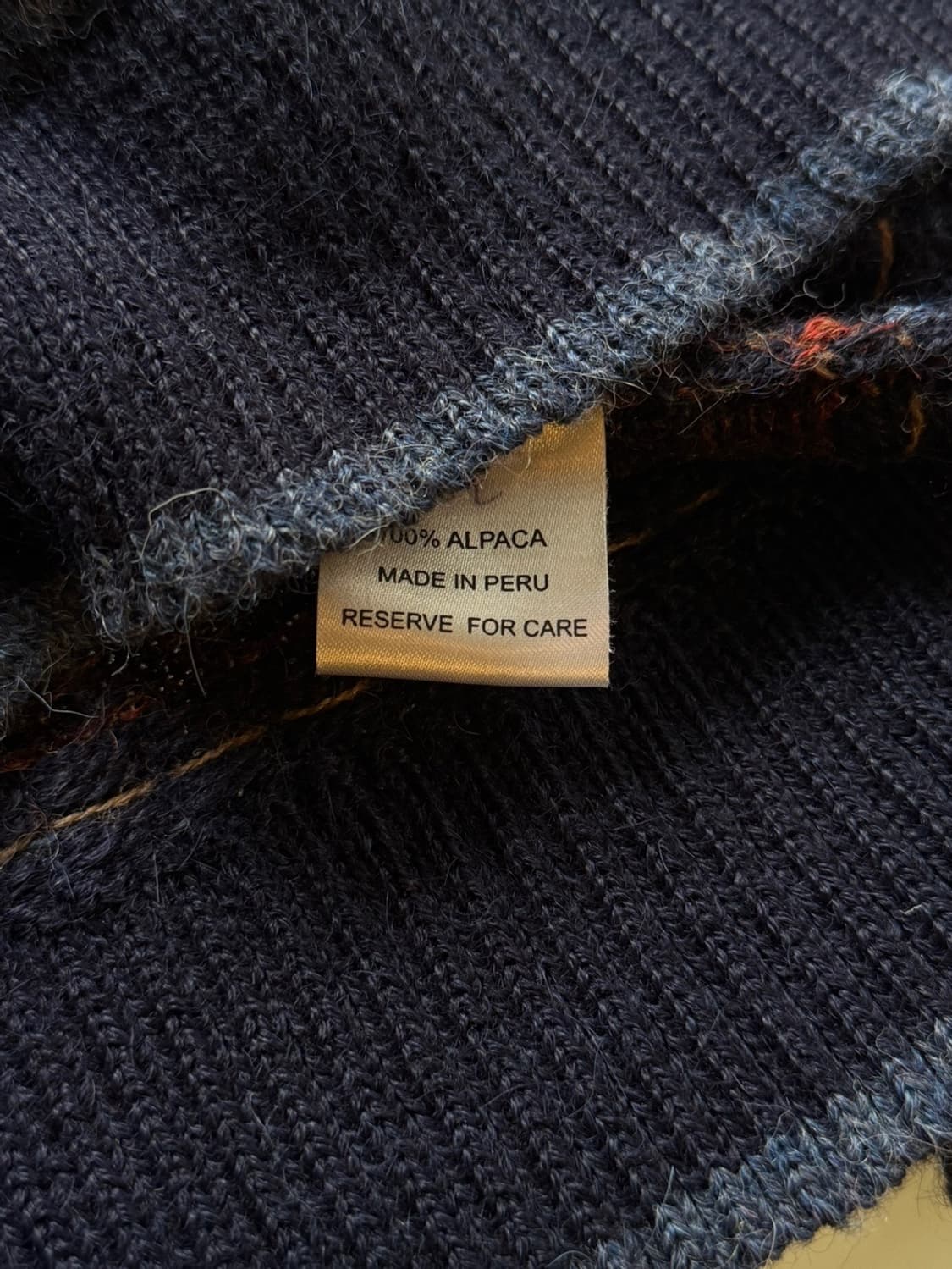 알파카111 짚업 니트 100~105 상품이미지10