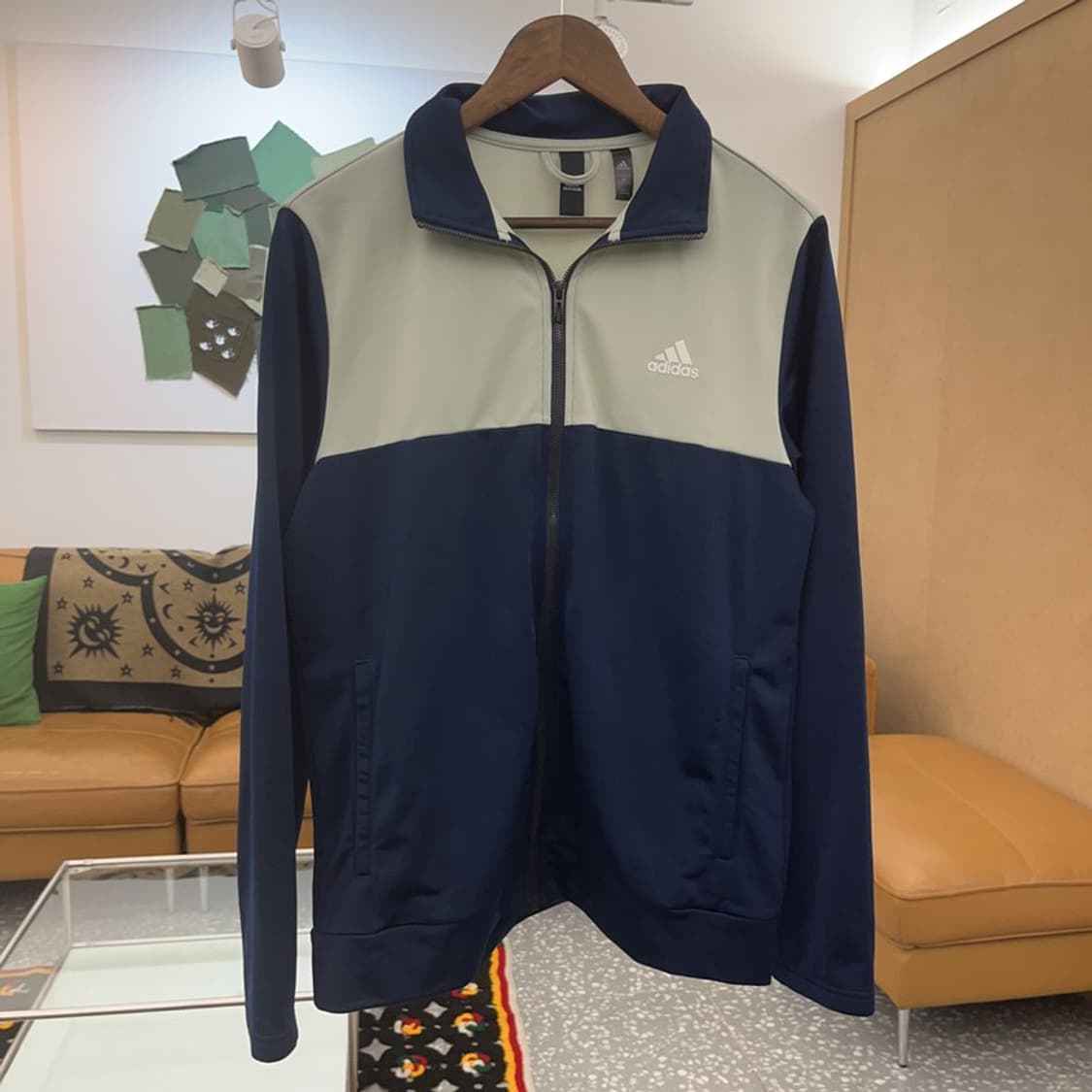 아디다스 투톤배색 레트로 빈티지 져지 집업 XL C07866 상품이미지3