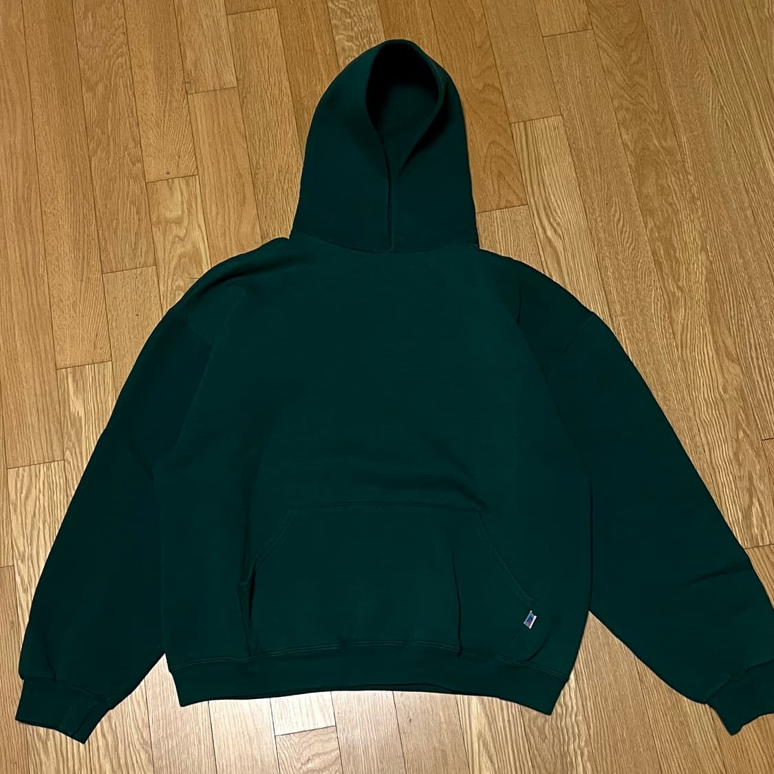 [L] 00s 빈티지 러셀 후드 포레스트 그린 상품이미지1