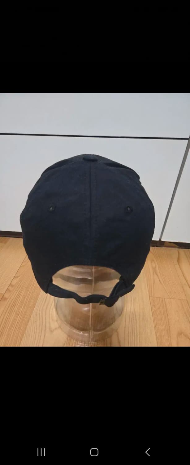 아디다스 삼선 엠보자수 블랙 볼캡 모자 상품이미지3