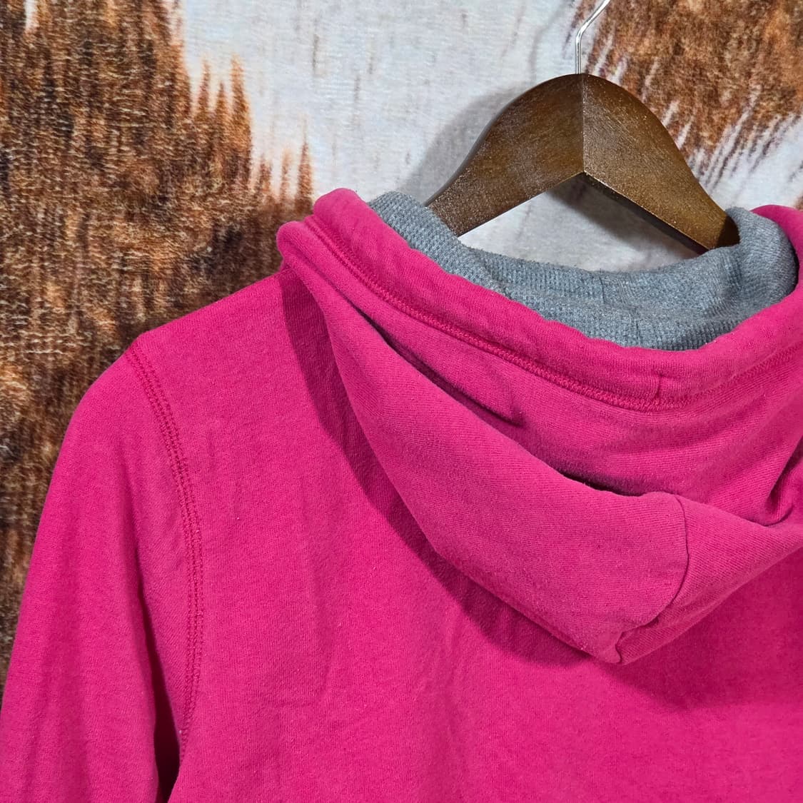 후아유 핑크 슬림핏 Y2K 후드집업 상품이미지5