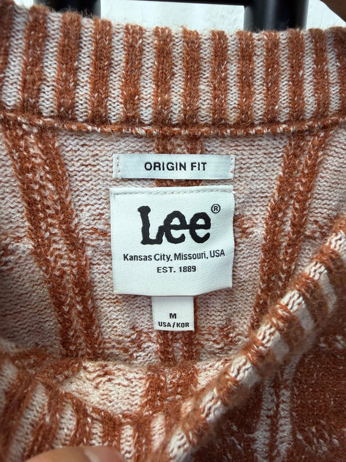 정품) Lee 리 남성 루즈핏 니트 스웨터 M 상품이미지5
