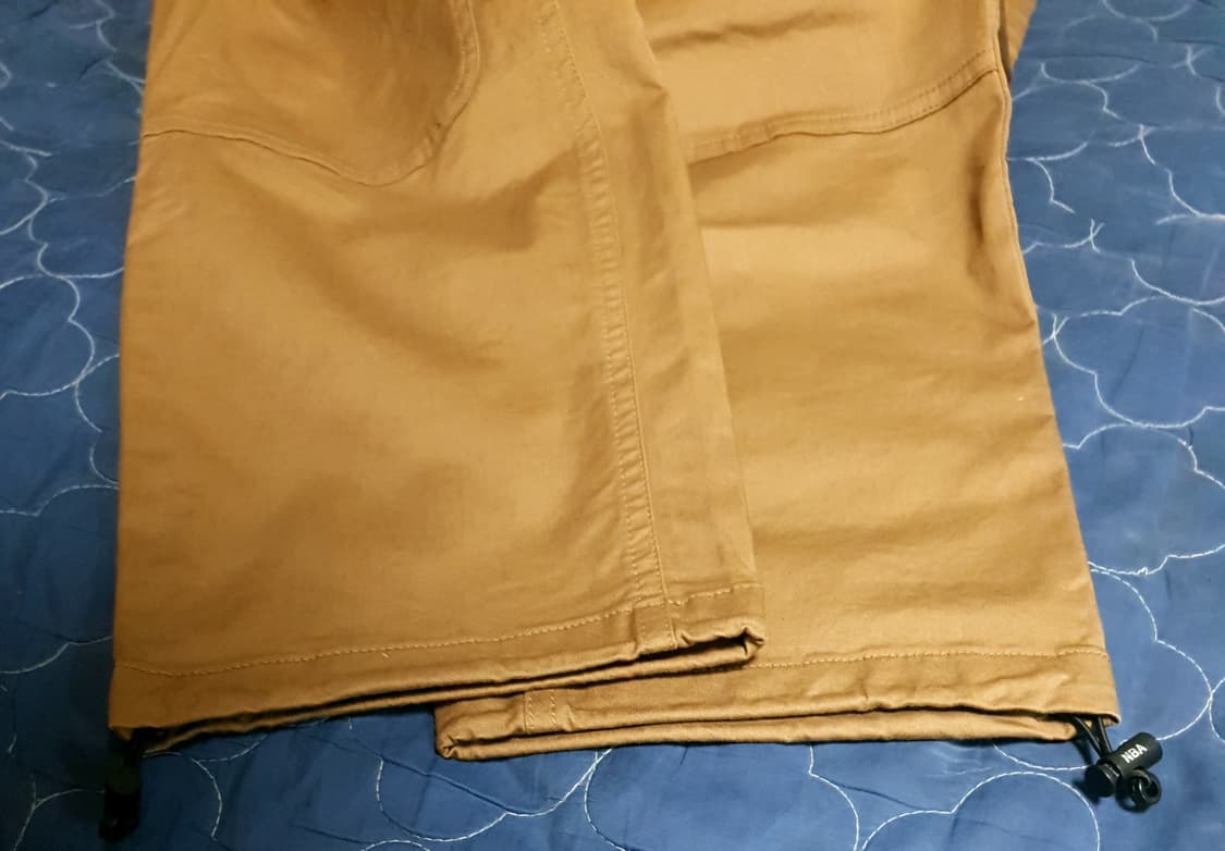 NBA 밴딩 더블니 코튼팬츠 브라운 (30) 상품이미지3