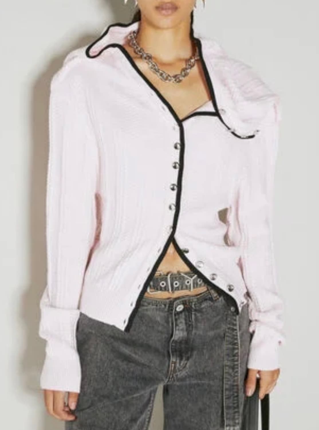 Yproject 체인 가디건 XS 상품이미지10