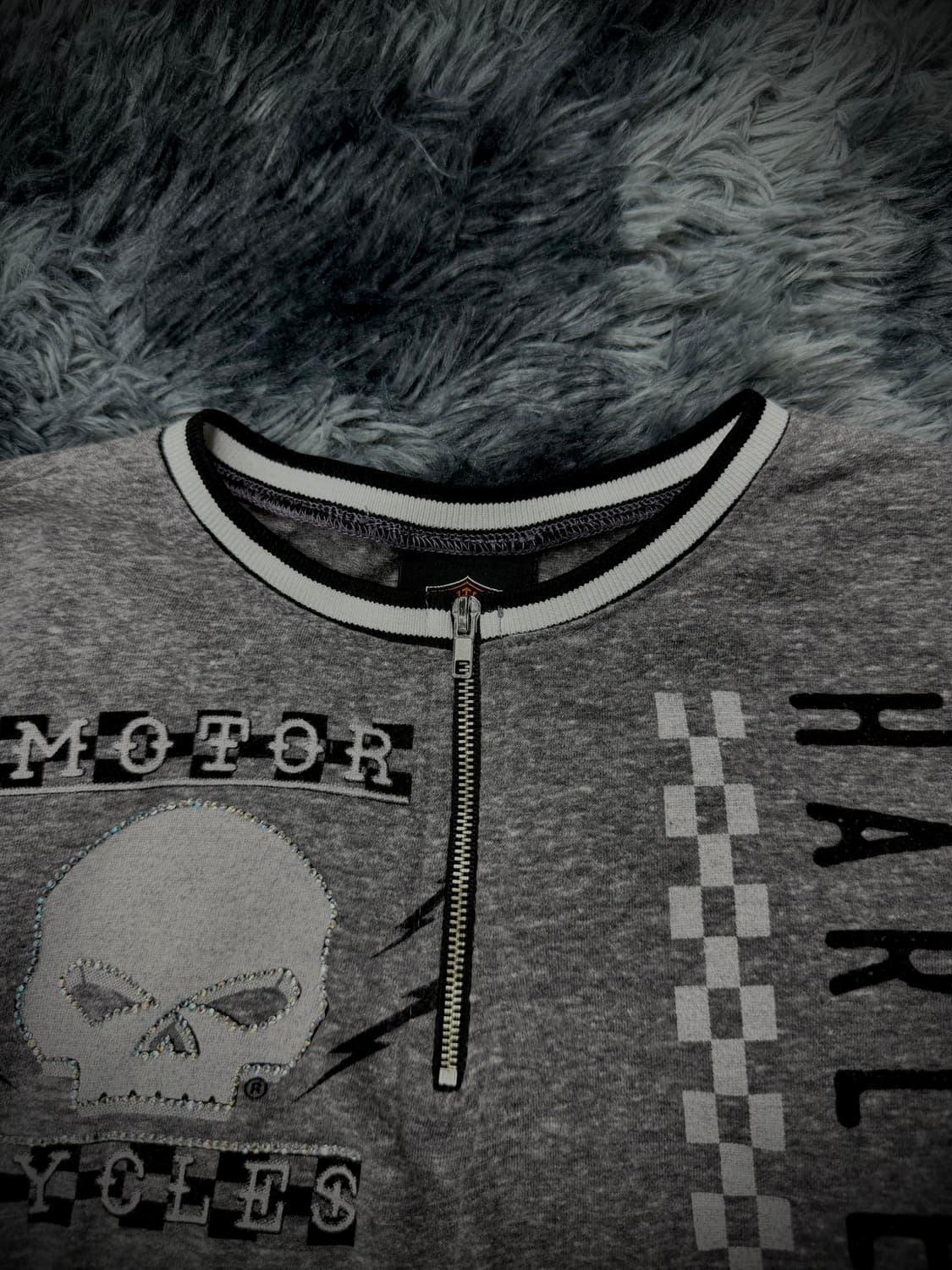 Harley Davidson 스컬 큐빅 그레이 반필티 상품이미지8