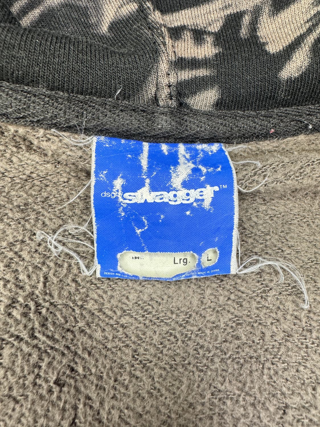 빈티지 00s 스와거 SWAGGER 자유의 여신상 집업 후드 L 상품이미지5