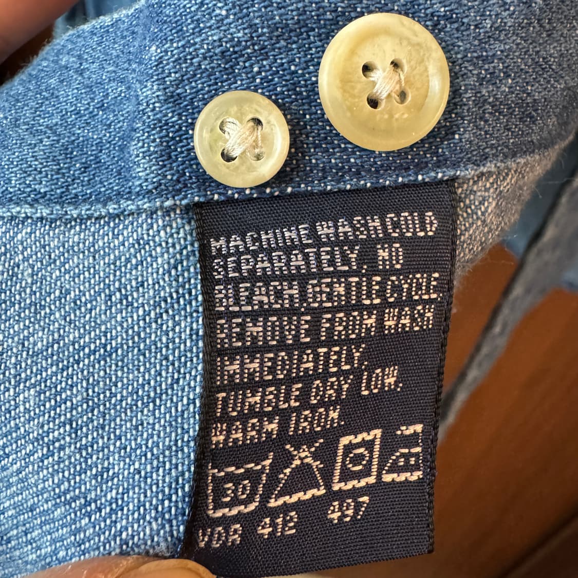 90S 노티카 데님셔츠 XL 상품이미지9