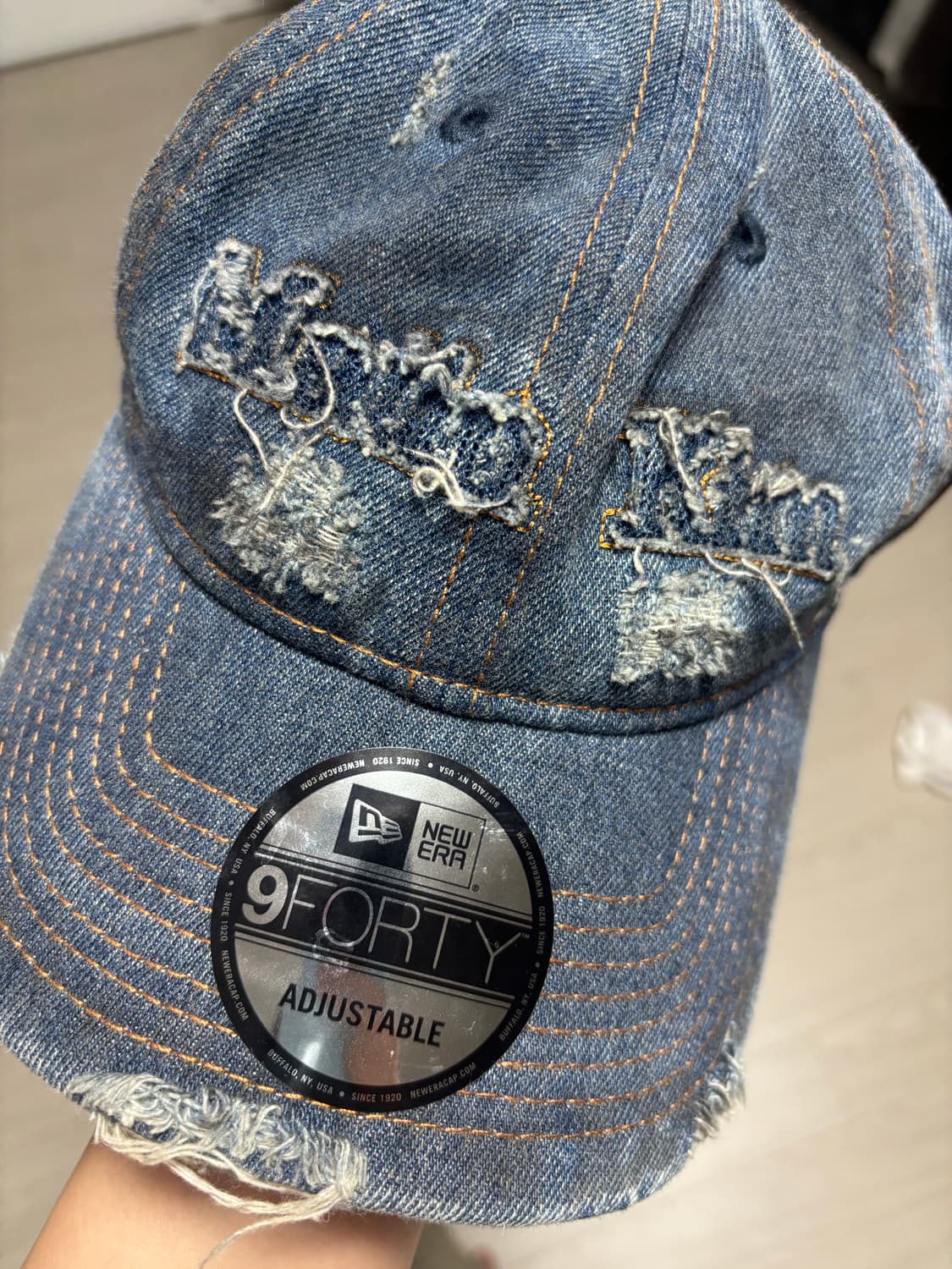 뉴에라 x 마킹 940언스트 데님 베이직 볼캡 다크 블 상품이미지1