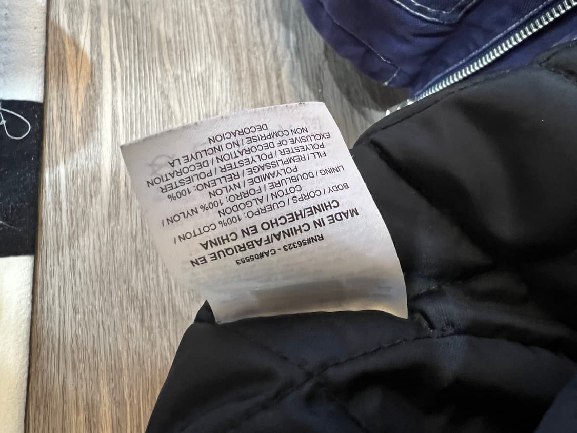 (L) 슈프림 x 나이키 더블 집 퀼티드 워크 재킷 네이비 (18FW) 상품이미지5