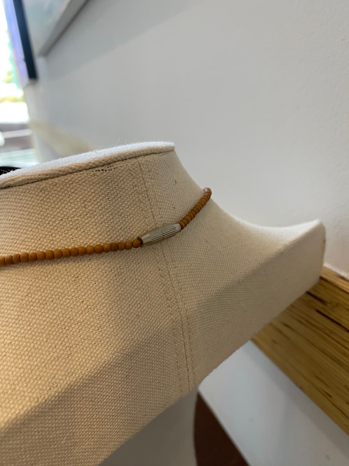 빈티지 우드 플라워 장미 목걸이 상품이미지4