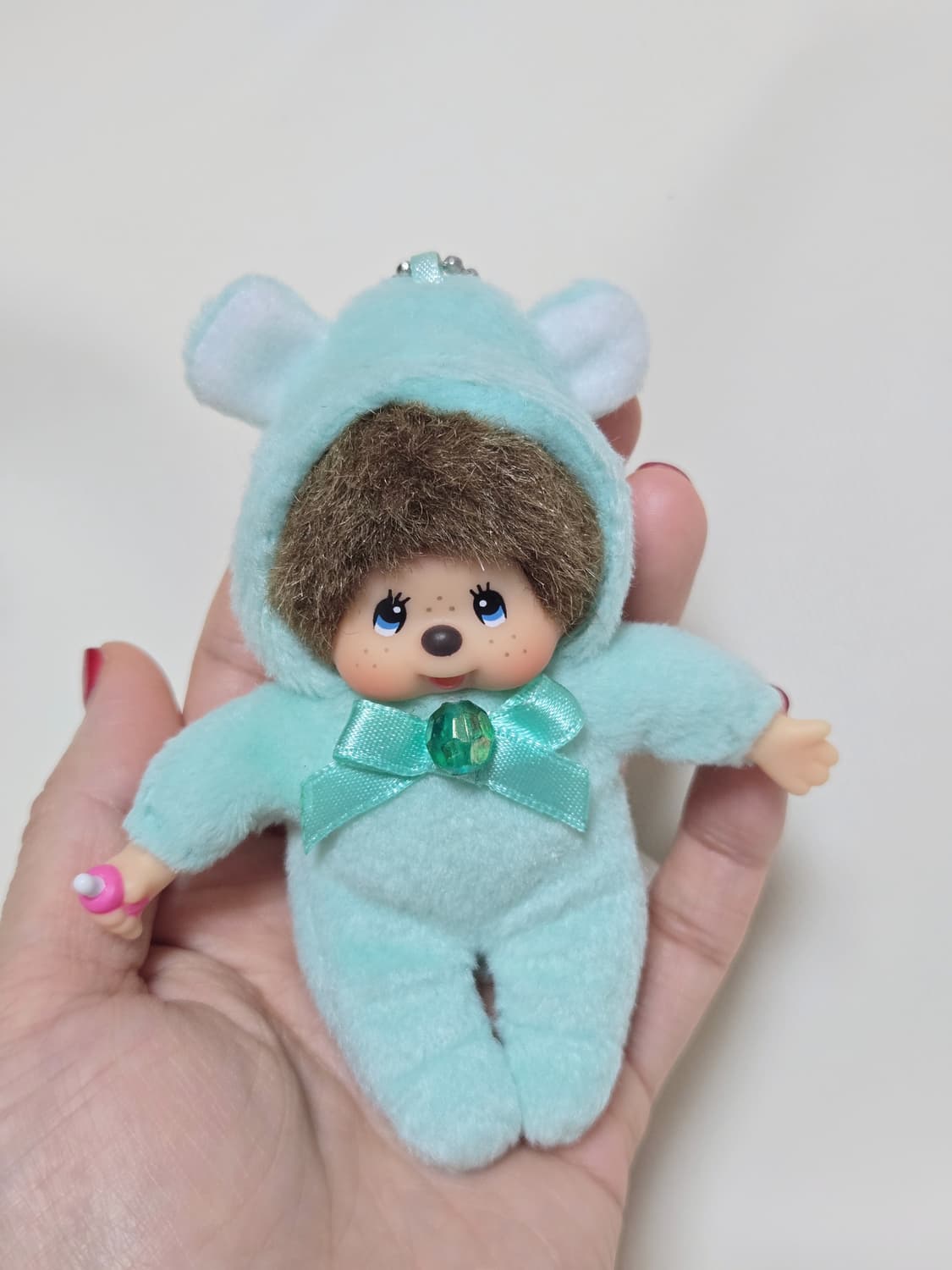 몬치치 탄생석 5월 파스텔하늘 키링 상품이미지3