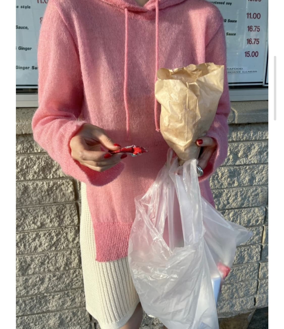 새옷 위꼬모 알로하 모헤어 후드 니트 풀오버 상품이미지1