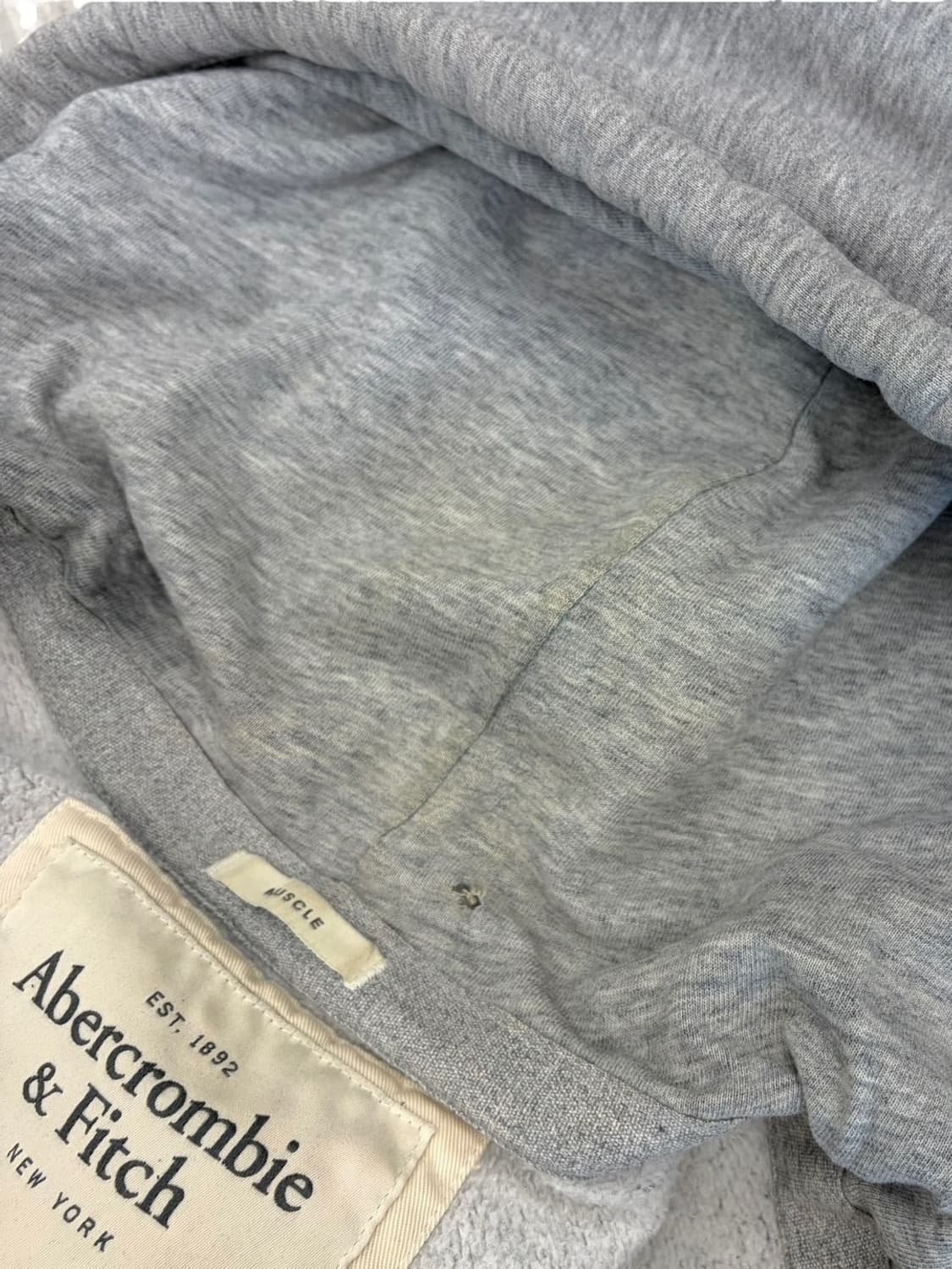 아베크롬비 그런지 빈티지 후드집업 그레이 (M/국내95~100) 상품이미지9