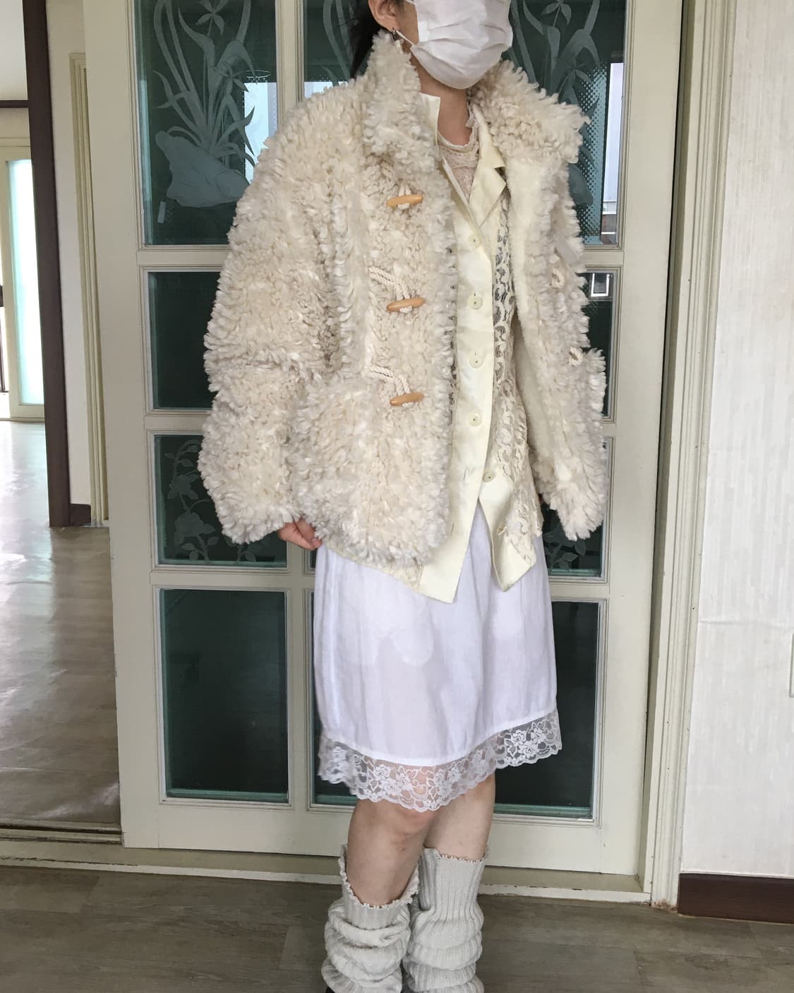 Fake fur duffle button jacket 상품이미지6