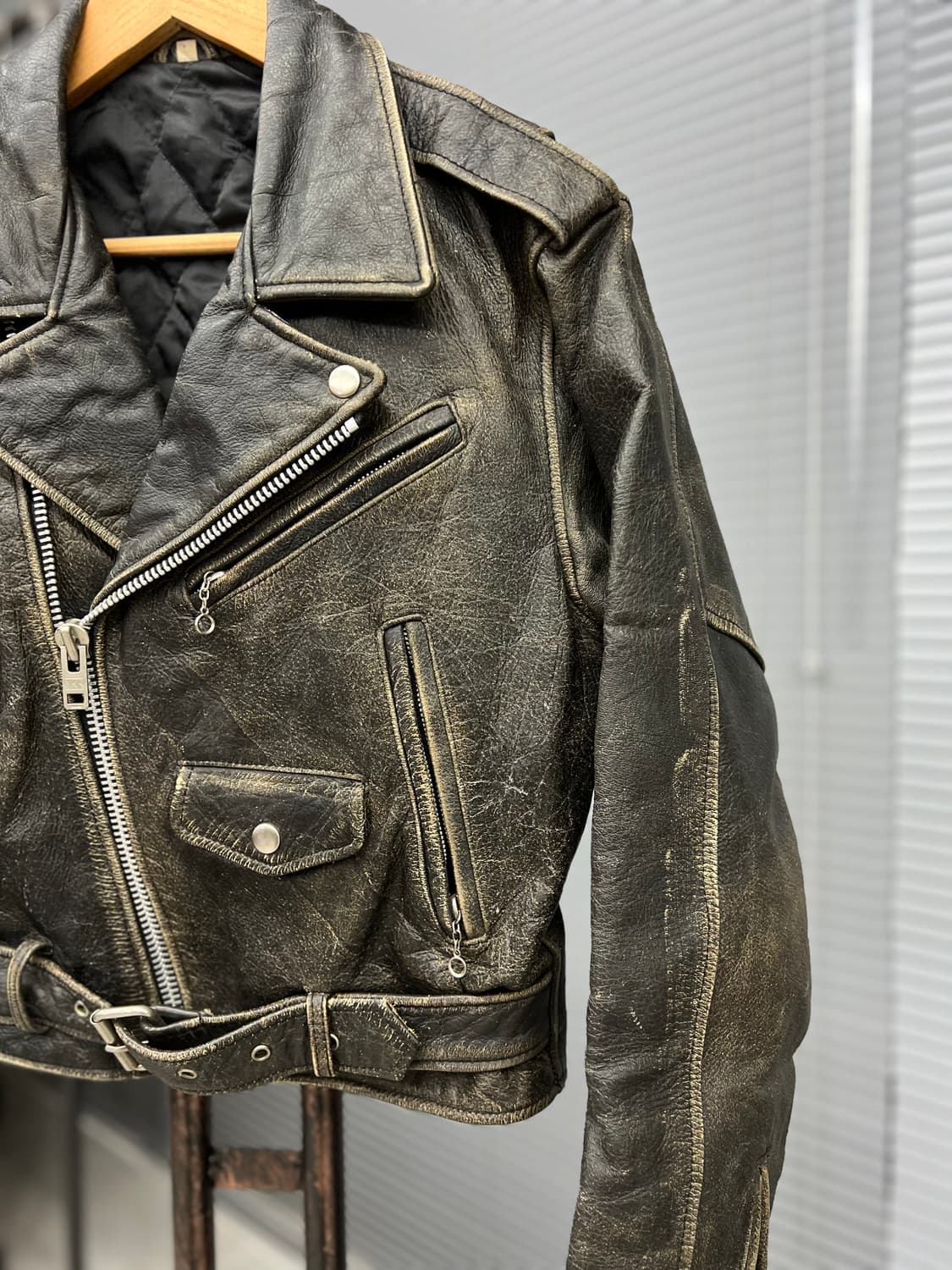 소가죽 더블라이더 자켓  상품이미지3