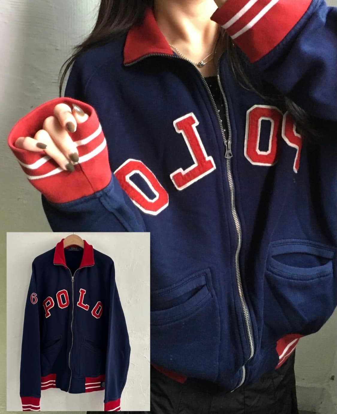 폴로 신형 아치로고 후드집업 상품이미지2