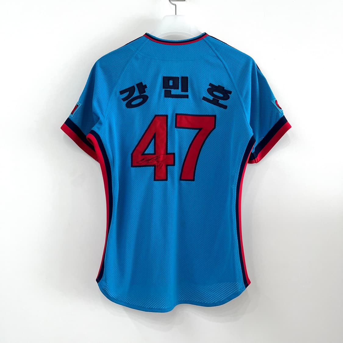 롯데 자이언츠 아디다스 강민호 싸인 올드 반팔 유니폼 상품이미지3