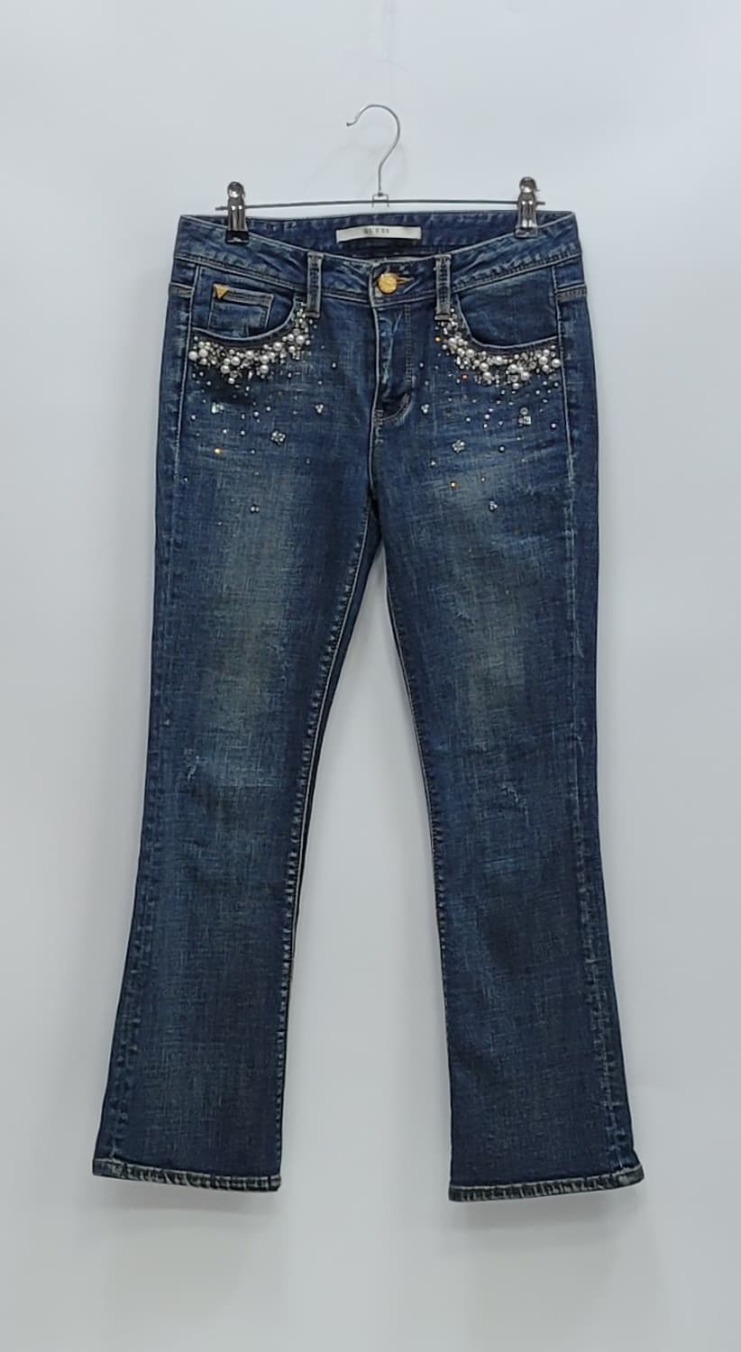 GUESS 스타더스트 인디고 슬림 부츠컷 데님 청바지 / 여 64 (26 상품이미지1