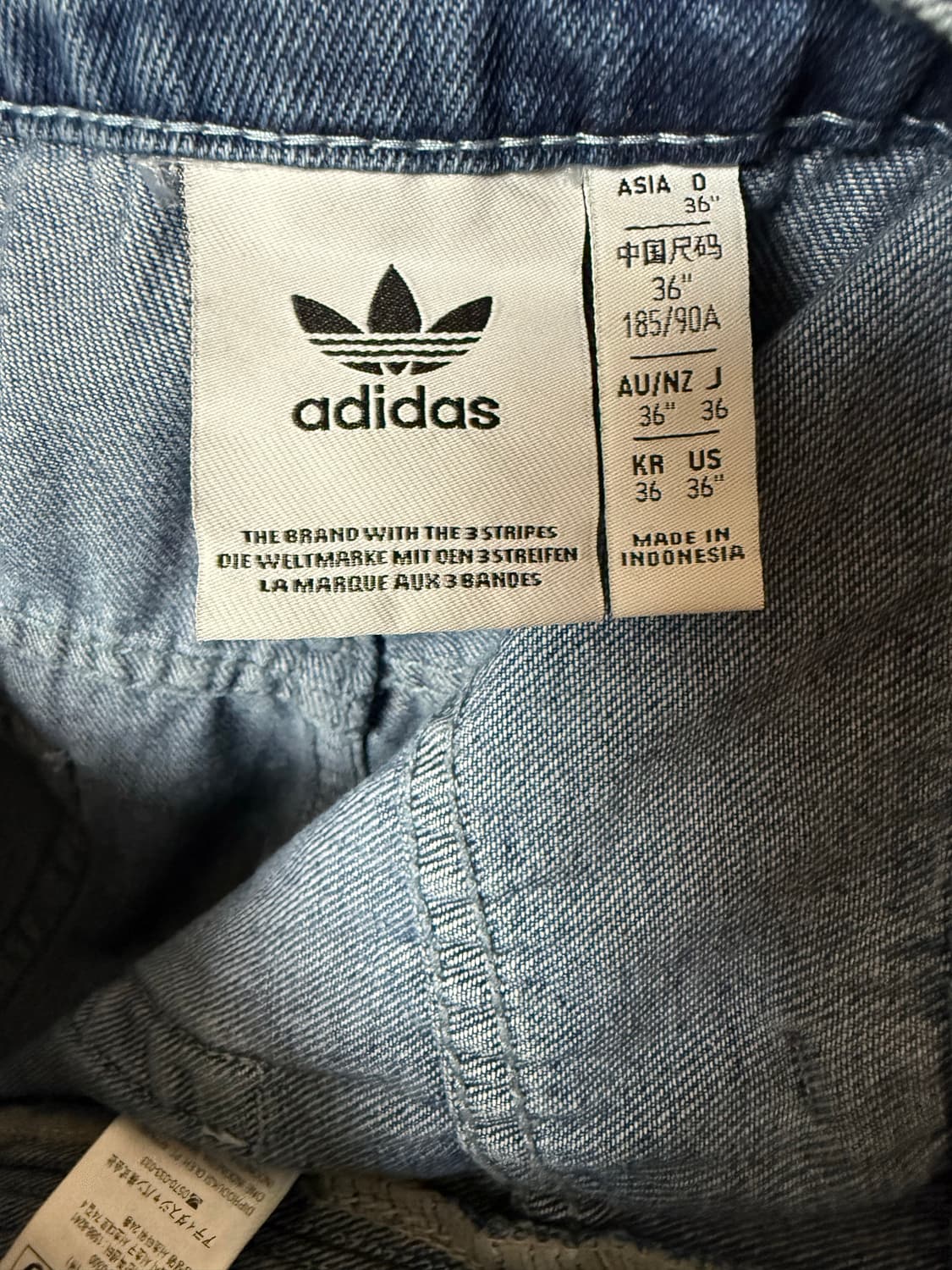 (36)아디다스 데님 파이어버드 팬츠 미디움 블루 상품이미지5